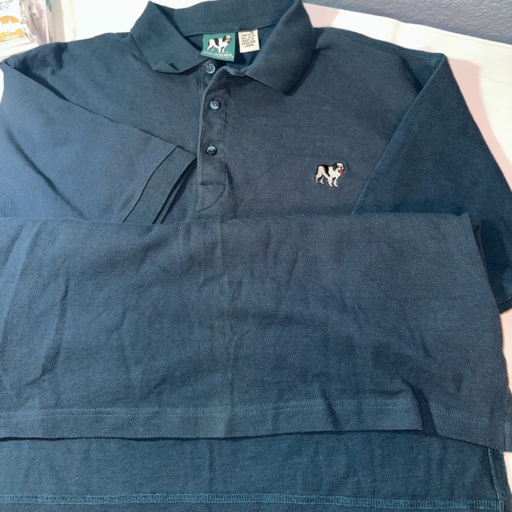 BIG DOGS  Polo Shirt with Dog Embroidery